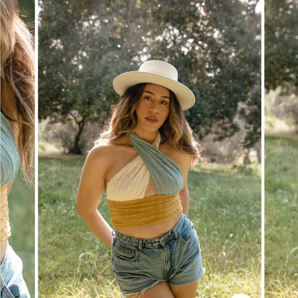 Colorful crop top
